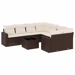 VidaXL 3251100, Crème, Rotin, Verre trempé, 110 kg, Adultes et enfants, 550 mm, 550 mm
