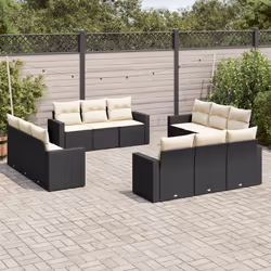 VidaXL 3251103 banc de jardin Rotin, Acier