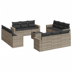 VidaXL 3251109 banc de jardin Rotin, Acier