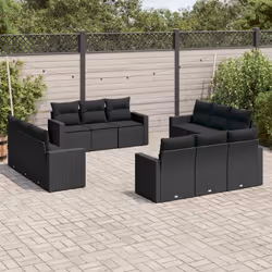 VidaXL 3251112 banc de jardin Rotin, Verre trempé
