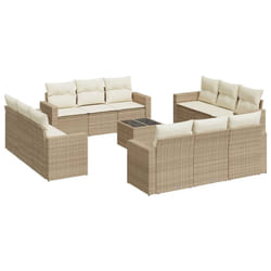 VidaXL 3251115 banc de jardin Rotin, Verre trempé