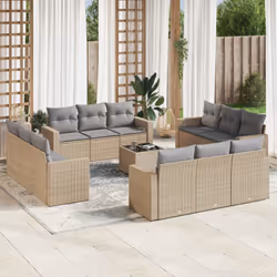 VidaXL 3251116 banc de jardin Rotin, Verre trempé