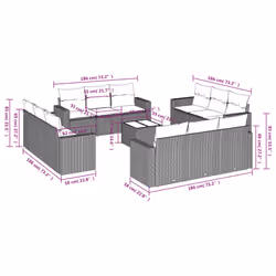 VidaXL 3251117 banc de jardin Rotin, Verre trempé