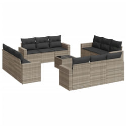VidaXL 3251119 banc de jardin Rotin, Verre trempé