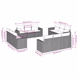 VidaXL 3251120 banc de jardin Rotin, Verre trempé