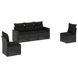 VidaXL 3251122 banc de jardin Rotin, Acier