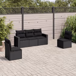 VidaXL 3251122 banc de jardin Rotin, Acier