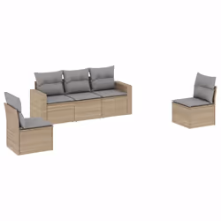 VidaXL 3251126, Gris clair, Rotin, Acier, 110 kg, Adultes et enfants, 655 mm, 620 mm