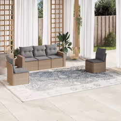 VidaXL 3251126 banc de jardin Rotin, Acier