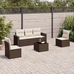 VidaXL 3251130 banc de jardin Rotin, Acier