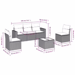 VidaXL 3251133 banc de jardin Rotin, Verre trempé
