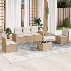 VidaXL 3251135 banc de jardin Rotin, Verre trempé