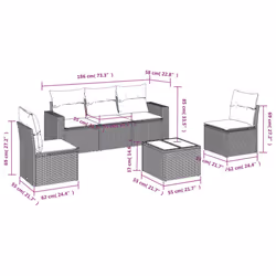 VidaXL 3251140 banc de jardin Rotin, Verre trempé