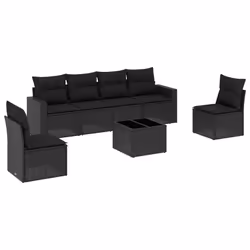VidaXL 3251142, Noir, Rotin, Acier, 110 kg, Adultes et enfants, 655 mm, 620 mm