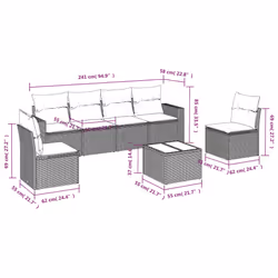 VidaXL 3251153 banc de jardin Rotin, Verre trempé