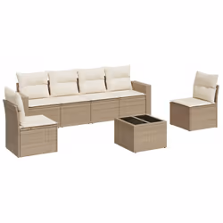 VidaXL 3251155, Crème, Rotin, Verre trempé, 110 kg, Adultes et enfants, 550 mm, 550 mm