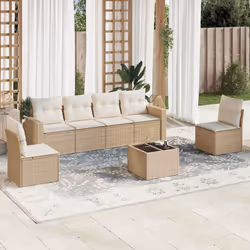 VidaXL 3251155 banc de jardin Rotin, Verre trempé