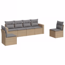 VidaXL 3251156, Gris clair, Rotin, Verre trempé, 110 kg, Adultes et enfants, 550 mm, 550 mm