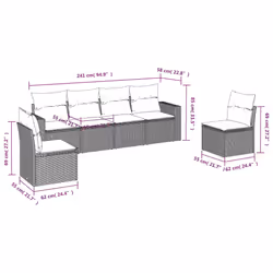 VidaXL 3251156 banc de jardin Rotin, Verre trempé