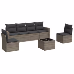 VidaXL 3251157, Gris foncé, Rotin, Verre trempé, 110 kg, Adultes et enfants, 550 mm, 550 mm