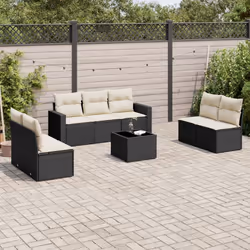 VidaXL 3251163 banc de jardin Rotin, Acier - Vue supplémentaire 2