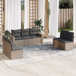VidaXL 3251167 banc de jardin Rotin, Acier