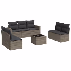 VidaXL 3251177, Gris foncé, Rotin, Verre trempé, 110 kg, Adultes et enfants, 550 mm, 550 mm