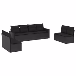 VidaXL 3251182, Noir, Rotin, Acier, 110 kg, Adultes et enfants, 655 mm, 620 mm
