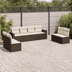 VidaXL 3251190 banc de jardin Rotin, Acier