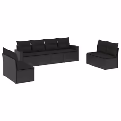 VidaXL 3251192, Noir, Rotin, Verre trempé, 110 kg, Adultes et enfants, 550 mm, 550 mm
