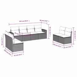 VidaXL 3251192 banc de jardin Rotin, Verre trempé