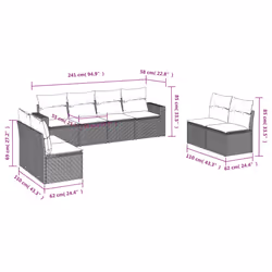 VidaXL 3251193 banc de jardin Rotin, Verre trempé