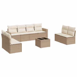 VidaXL 3251195, Crème, Rotin, Verre trempé, 110 kg, Adultes et enfants, 550 mm, 550 mm