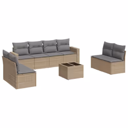 VidaXL 3251196, Gris clair, Rotin, Verre trempé, 110 kg, Adultes et enfants, 550 mm, 550 mm