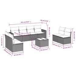 VidaXL 3251200 banc de jardin Rotin, Verre trempé