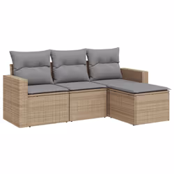VidaXL 3251206, Gris clair, Rotin, Acier, 110 kg, Adultes et enfants, 550 mm, 550 mm