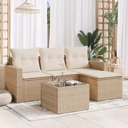 VidaXL 3251215 banc de jardin Rotin, Verre trempé