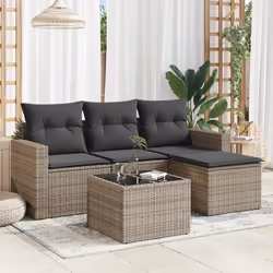VidaXL 3251217 banc de jardin Rotin, Verre trempé
