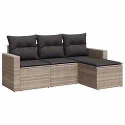 VidaXL 3251219, Gris foncé, Rotin, Verre trempé, 110 kg, Adultes et enfants, 550 mm, 550 mm