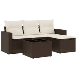 VidaXL 3251220 banc de jardin Rotin, Verre trempé