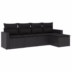 VidaXL 3251222, Noir, Rotin, Acier, 110 kg, Adultes et enfants, 550 mm, 550 mm