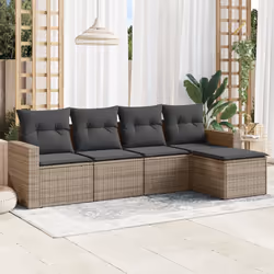 VidaXL 3251227 banc de jardin Rotin, Acier - Vue supplémentaire 2