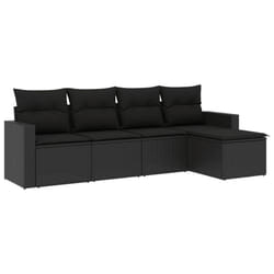 VidaXL 3251232 banc de jardin Rotin, Verre trempé