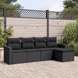 VidaXL 3251232 banc de jardin Rotin, Verre trempé