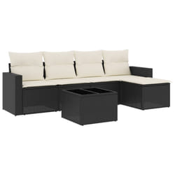 VidaXL 3251233 banc de jardin Rotin, Verre trempé