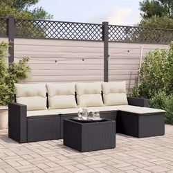 VidaXL 3251233 banc de jardin Rotin, Verre trempé
