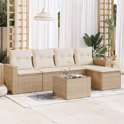 VidaXL 3251235 banc de jardin Rotin, Verre trempé