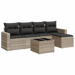 VidaXL 3251239 banc de jardin Rotin, Verre trempé