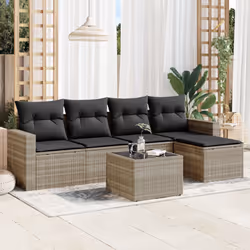 VidaXL 3251239 banc de jardin Rotin, Verre trempé