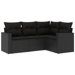 VidaXL 3251242 banc de jardin Rotin, Acier